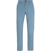 Broek BOSS Satin Chino Lichtblauw