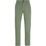 Broek BOSS Satin Chino Groen