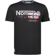 T-shirt Korte Mouw Geographical Norway SY1450HGN-Black