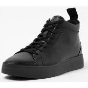 Lage Sneakers FitFlop RALLY II LEATHER HIGH-TOP SNEAKERS ALL BLACK