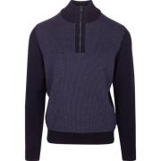 Sweater BOSS Dambino Half Zip Trui Navy