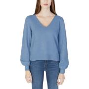 Trui Vila VIRIL REV V-NECK L/S KNIT TOP - NOOS 14084174