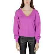 Trui Vila VIRIL REV V-NECK L/S KNIT TOP - NOOS 14084174