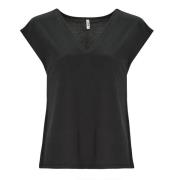 T-shirt Korte Mouw Only ONLFREE S/S MODAL V-NECK TOP JRS