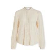 Blouse Vila Noos Chikka Lace Shirt L/S - Birch