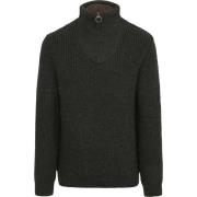 Sweater Barbour New Tyne Zip Trui Wol Olijfgroen