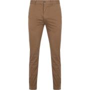 Broek BOSS Chino Slim Bruin