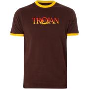 T-shirt Korte Mouw Trojan Ringer-T-Shirt Met Logo