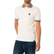 Polo Shirt Korte Mouw Trojan Piqué Poloshirt Met Gingham-Ruit