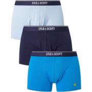 Boxers Lyle &amp; Scott Katoenen stretchstrunks van 3 stuks