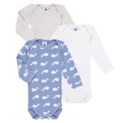 Pyjama's / nachthemden Petit Bateau BODY US ML MOBIDIC PACK X3