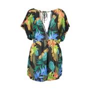 Jurk Desigual Kaftan jurk met bloemenprint voor dames