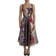 Jurk D&amp;G Floral Patchwork Zijden Jurk