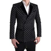 Blazer D&amp;G Geometrische blazer met dubbele rij knopen