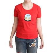 Overhemd Moschino Bedrukte Tops met korte mouwen Blouse T-shirt