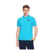 T-shirt La Martina Stretch katoenen poloshirt met geborduurd logo