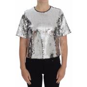 Overhemd D&amp;G Zilveren Pailletten Top