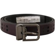 Riem D&amp;G Leren riem met metalen gesp