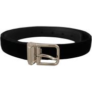 Riem D&amp;G zwarte fluwelen riem