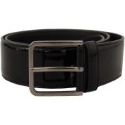 Riem D&amp;G Lakleren riem zwart