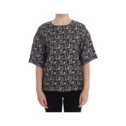 Overhemd D&amp;G Zijden blouse met sleutelprint