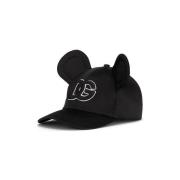 Hoed D&amp;G Kids Baseball Cap met Oren - Zwart