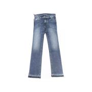 Straight Jeans Jacob Cohen Geborduurde slim jeans met franjes en logo