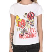 T-shirt Love Moschino Peace Love grafisch T-shirt voor dames