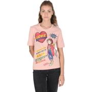 T-shirt Love Moschino grafisch T-shirt met korte mouwen voor dames