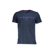 T-shirt La Martina Katoenen T-shirt met ronde hals en logoprint