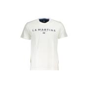 T-shirt La Martina Katoenen T-shirt met ronde hals en bedrukt logo