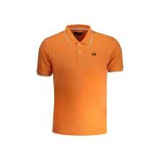 T-shirt La Martina Oranje Pique Poloshirt voor heren