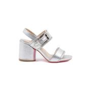 Sandalen Dee Ocleppo Lola Sandaal met studs en hak zilver