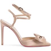 Sandalen Dee Ocleppo Bow Satijn Slingback Pumps Naakt