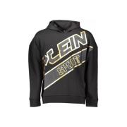 Sweater Philipp Plein Sport Heren Zwart Goud Logo Hoodie