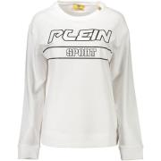 Sweater Philipp Plein Sport wit logo sweatshirt voor dames