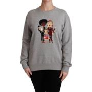 Sweater D&amp;G Family Geborduurd Sweatshirt Grijs