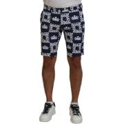 Korte Broek D&amp;G Katoenen chinoshorts met logoprint