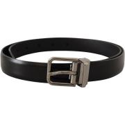 Riem D&amp;G zwarte leren riem voor heren