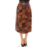 Rok D&amp;G Patchwork Leren Rechte Rok