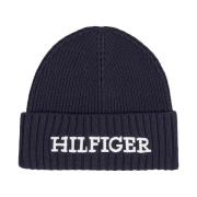 Hoed Tommy Hilfiger Geribbelde Muts Navy