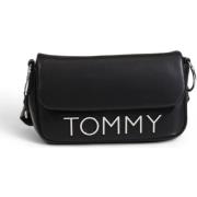 Tas Tommy Hilfiger Womens Faux Leren Crossbody Tas Zwart