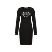 Jurk Love Moschino Jurk van katoenmix met metallic logo