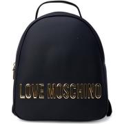 Tas Love Moschino zwarte kunstleren rugzak voor dames