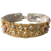 Riem D&amp;G Gouden Bloemen Riem