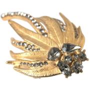 Broche D&amp;G Kristal verfraaid blad broche