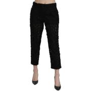 Broek D&amp;G Kanten cropped broek met hoge taille