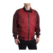 Blazer D&amp;G Polyester bomberjack met luipaardprint