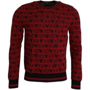 Sweater D&amp;G Heren Rood Zwart XOXO Trui