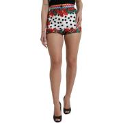 Korte Broek D&amp;G Zijden patchwork hotpants met hoge taille